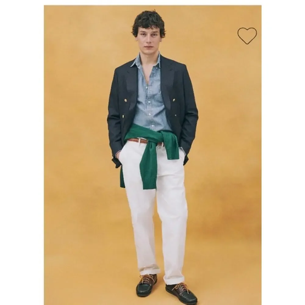 NWT J. Crew Men's Classic Chino Pant White 31/32